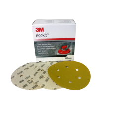 กระดาษทรายกลม 6" 6 รู สักหลาด 3M (255P) บรรจุกล่อง 100 แผ่น